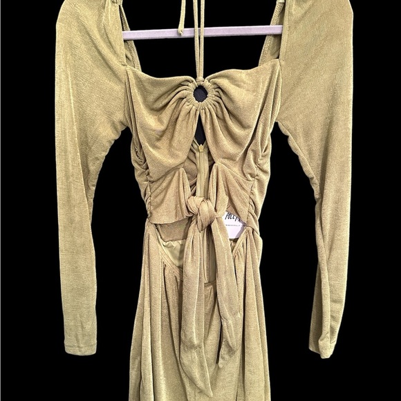 NWT Princess Polly LORIELLA LONG SLEEVE ROMPER GREEN Sz 4 - Picture 3 of 8